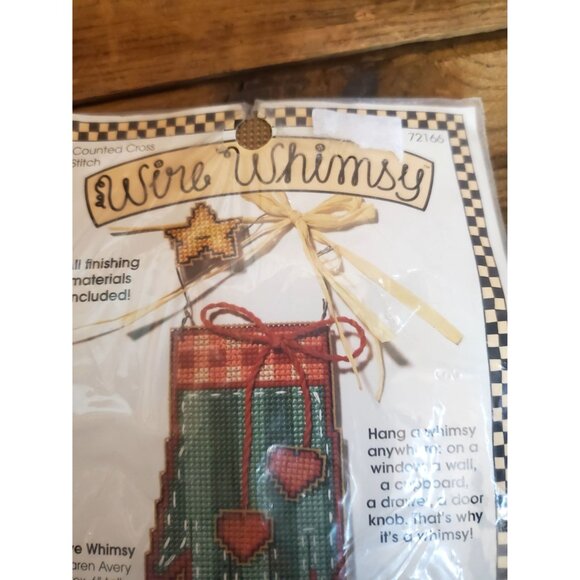 Wire Whimsy Counted Holiday Winter Cross Stitch Kit By Karen Avery - Picture 2 of 4